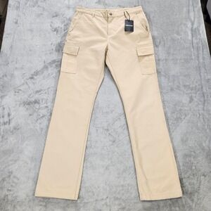 The Hundreds Cargo Pants Mens 32x32 Beige Light Khaki Straight Cotton Casual